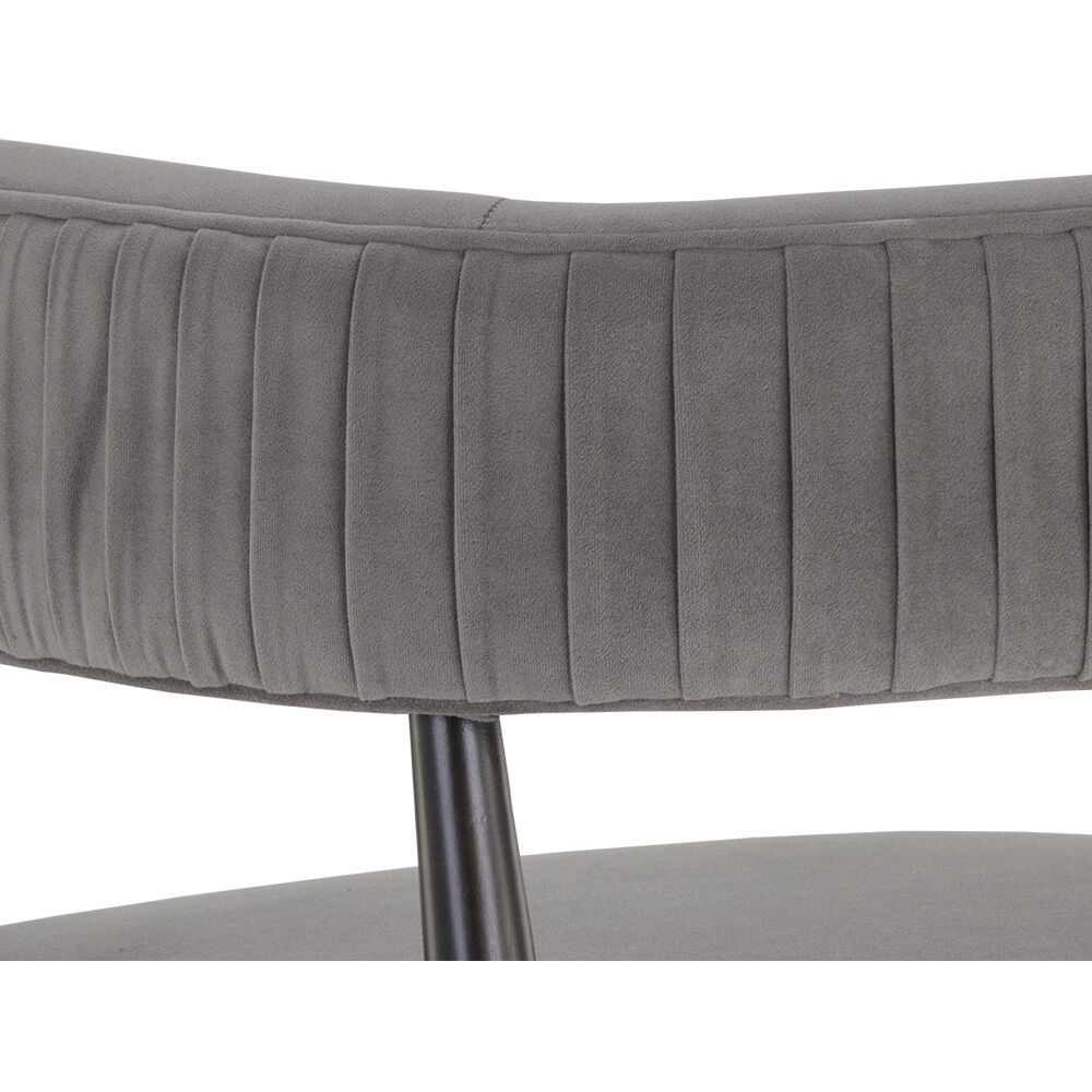 Callem Antonio Charcoal Dining Armchair